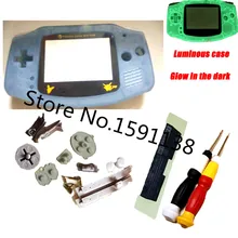 Новое поступление Limited PokemonPikachu объектив Glow Blue Корпус основа для GameboyAdvance Glow Пластик световой крышка