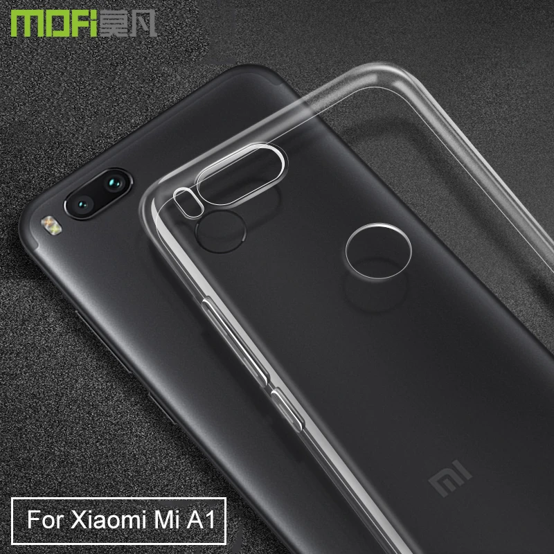 Чехол для Xiaomi mi A1 прозрачный силиконовый чехол из ТПУ miA1 Прозрачный Android one