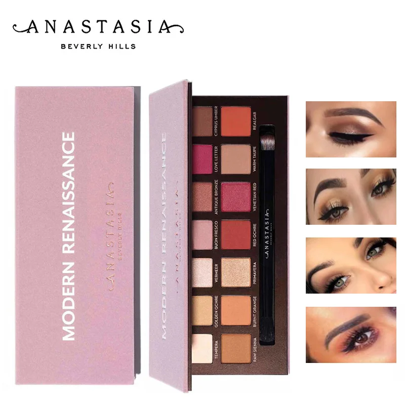 

2019 NEW Anastasia Beverlying Hills Modern Renaissance Eyeshadow Palette Powder Glow Kit Contour Highlighter Palette Eyeshadow
