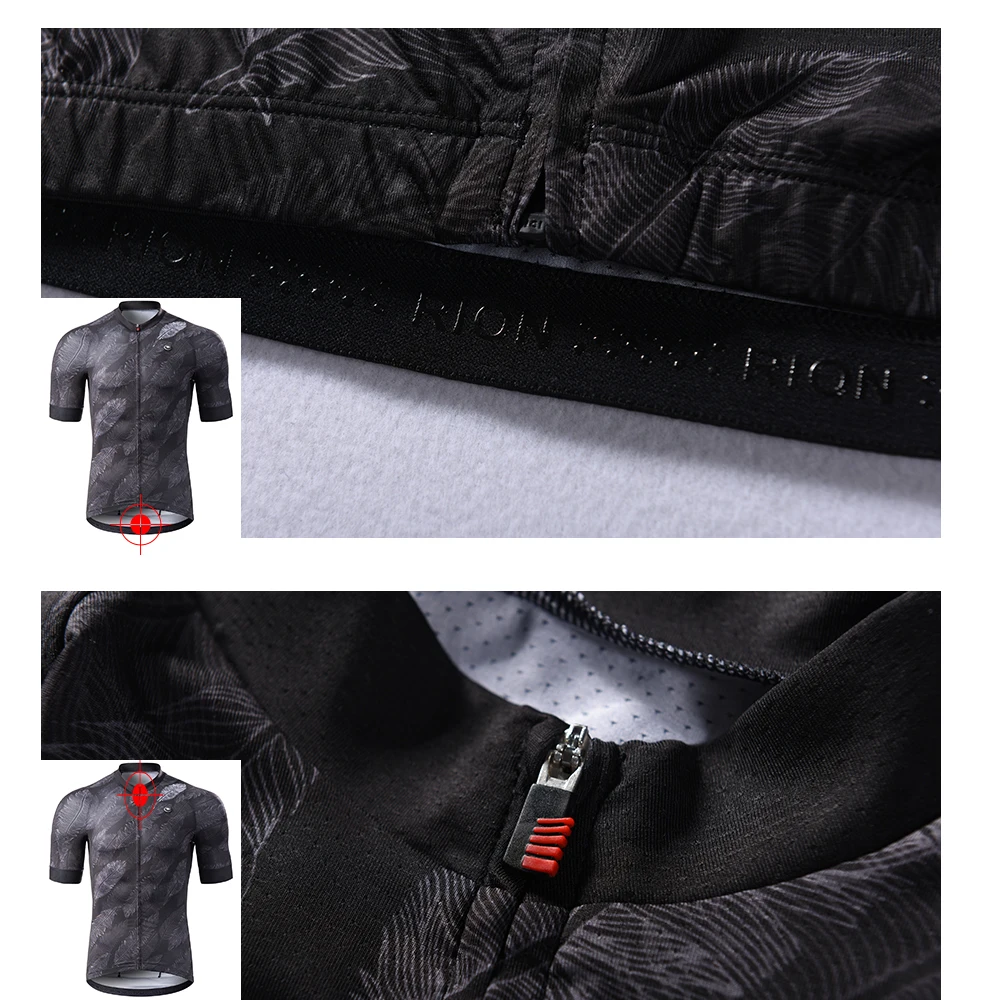 Rion camisa de ciclismo longo gel acolchoado