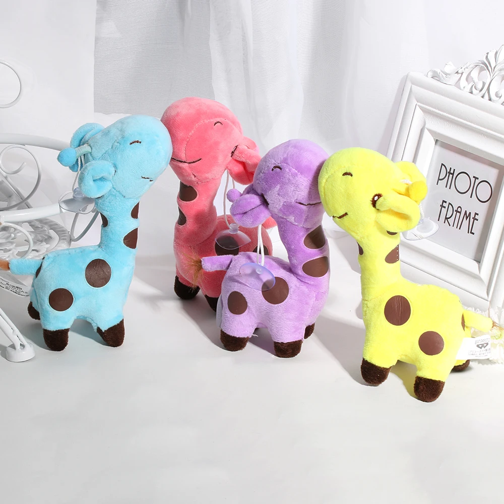 

1PCS 18cm Cute Baby Toys Rainbow Giraffe Plush Toys Dolls For Kids gift for your friends 6 Colors Available