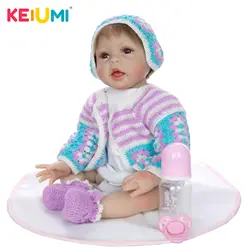 Reborn Boneca 55 см мягкий силиконовый винил 22 дюйма Reborn Girl Baby Dolls ручной работы мягкие Brinquedos Для детей Подарки