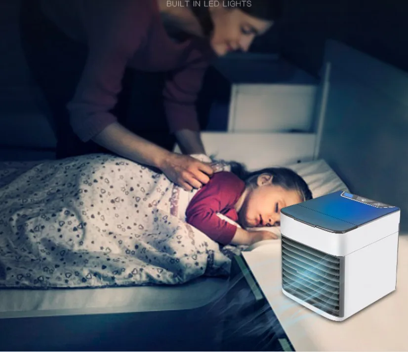 Новинка 2019 USB мини портативный кондиционер увлажнитель воздуха очиститель света