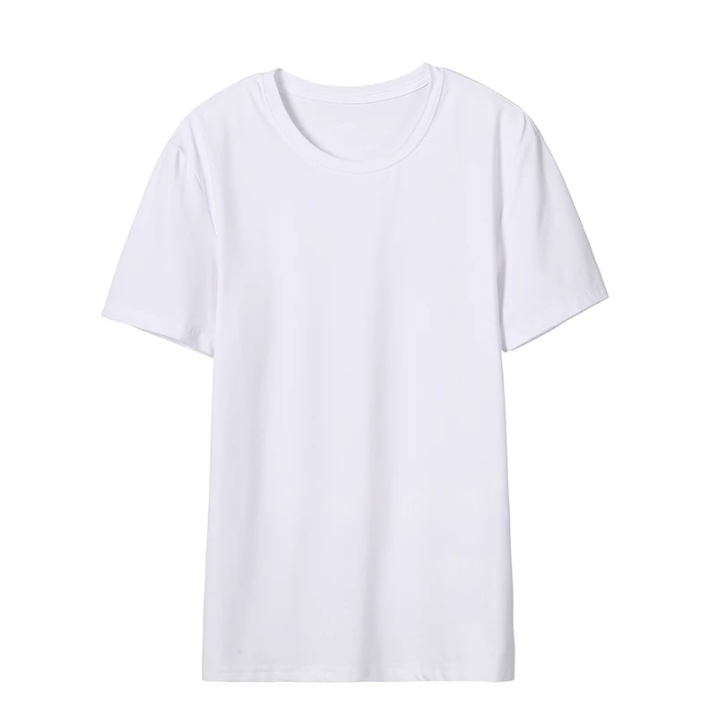 Пионерский лагерь меньше один ярд o-образным вырезом обычная футболка короткий рукав сплошной тройник Китай Размер футболка 7 цветов ADT902001 - Цвет: White