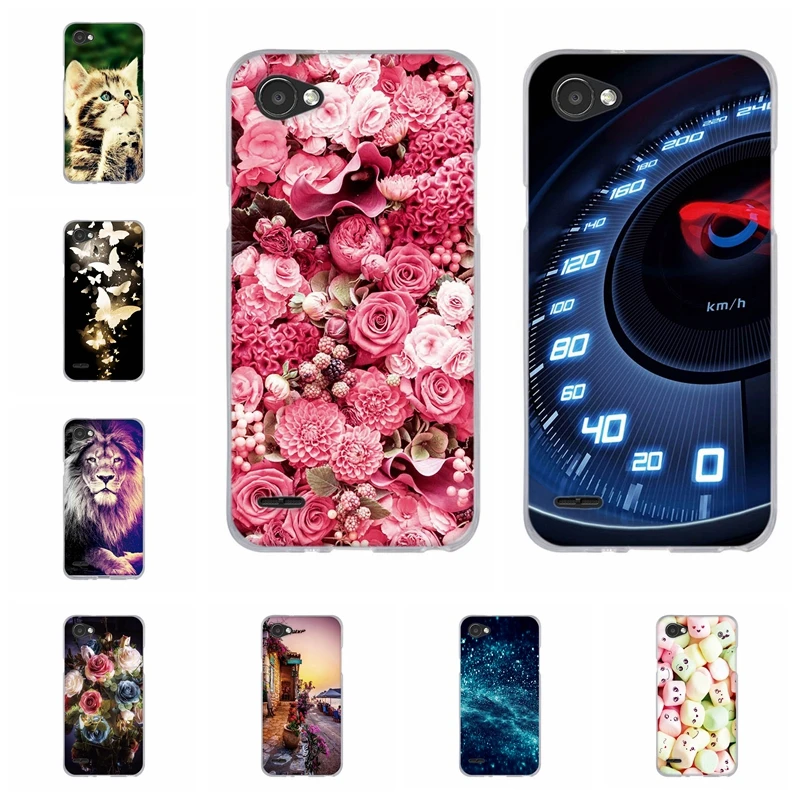 

For LG Q6 a alpha Q6a Q 6 M700N Phone Case Lovely Cat Patterned Funda Capa For LG Q6A Q6 Plus X600 Soft TPU Silicone Back Cover