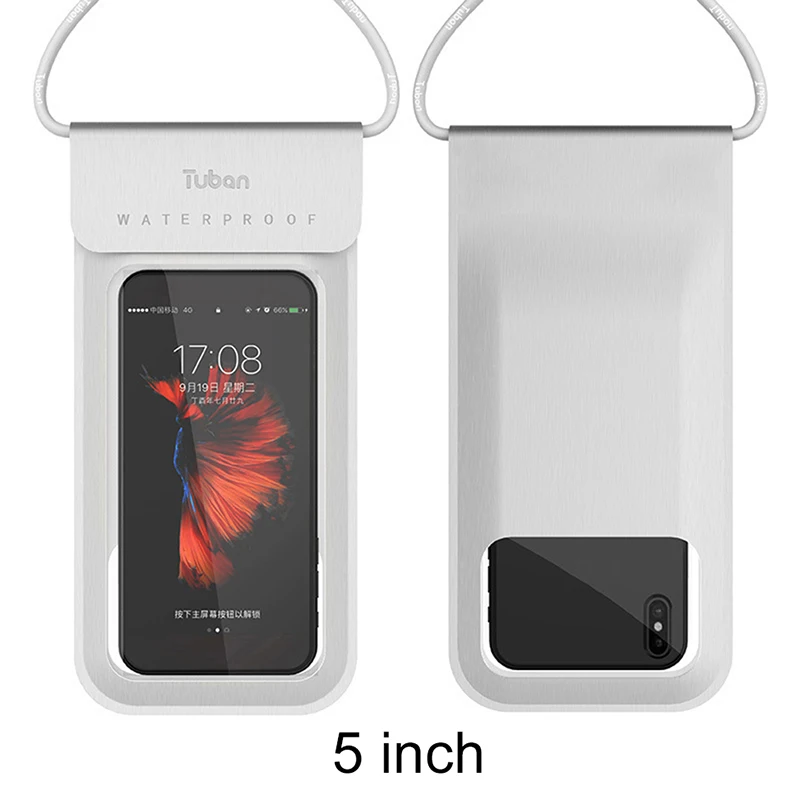 Floating Waterproof Phone Case Mobile bag Universal Underwater TPU Cellphone Dry Bag 5/6-inch Pouch for iPhone X/8 Plus/8/7/6