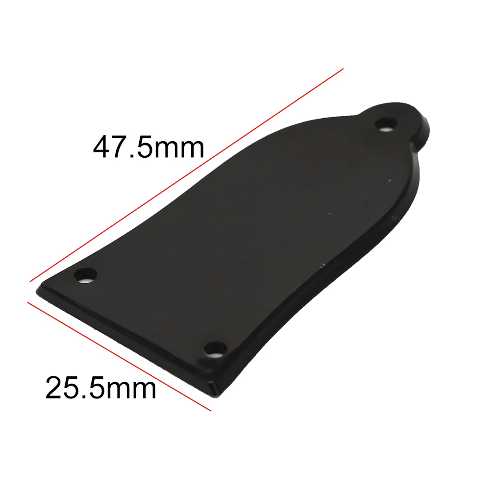 

1pc Guitar Truss Rod Cover Electric Guitar Black 3 Holes Plastic Bell Style Truss Rod Cover For Gibson
