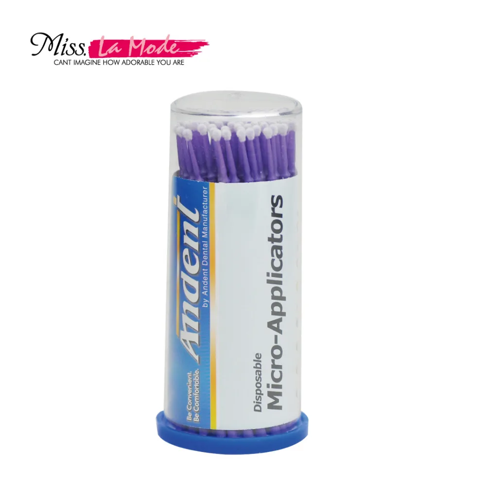 

Free Shipping 4 barrels/lot Microbrushes Eyelash Extension Tools Disposable Swab Micro Brushes