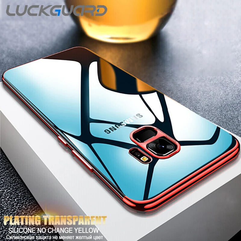 Мягкий силиконовый прозрачный чехол для телефона Samsung Galaxy S6 S7 Edge S8 S9 Plus Note 8 9 A5 A7 J3 J5