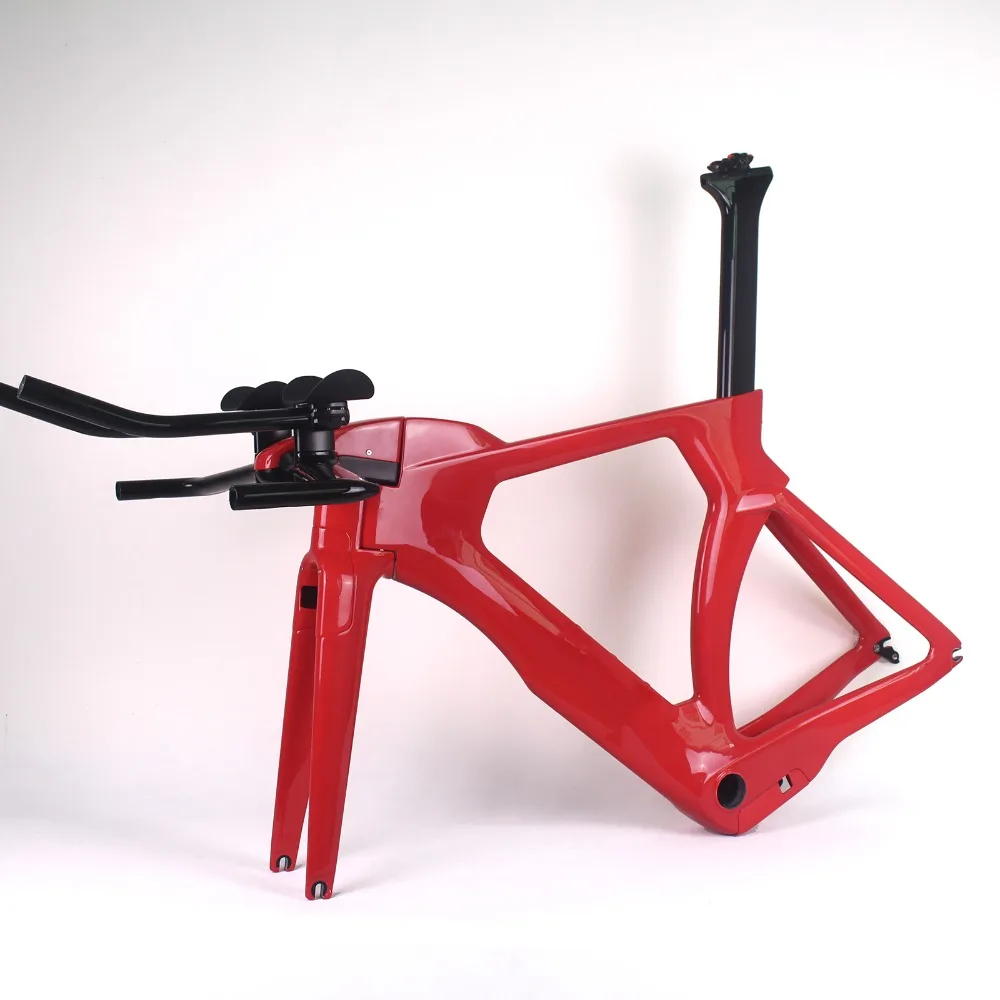 

Aero Time Trial race bike bicycle 700C carbon frame taiwan bike frame size 48/51/54/57cm tt bike frame racing TT handlebar