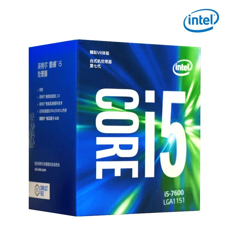 Процессор Intel/ Intel I5 7600 семь поколения процессор в штучной упаковке LGA 1151