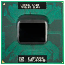 Intel cpu Core 2 Duo T7500 cpu 4M Socket 479 cache/2,2 GHz/800/двухъядерный процессор для ноутбука