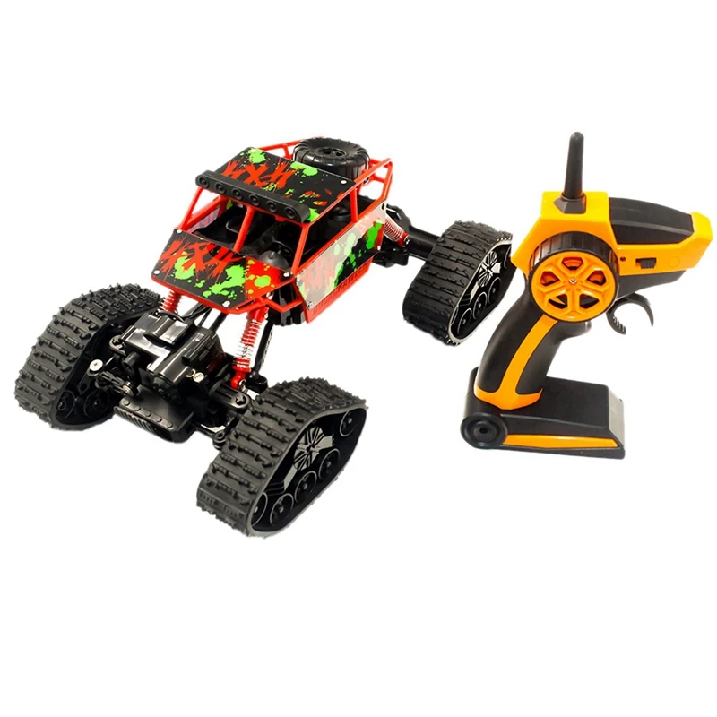 

Remote Control Car, Rc Crawler Wheel Tracked Off-Road Vehicle Rtr Toy Red