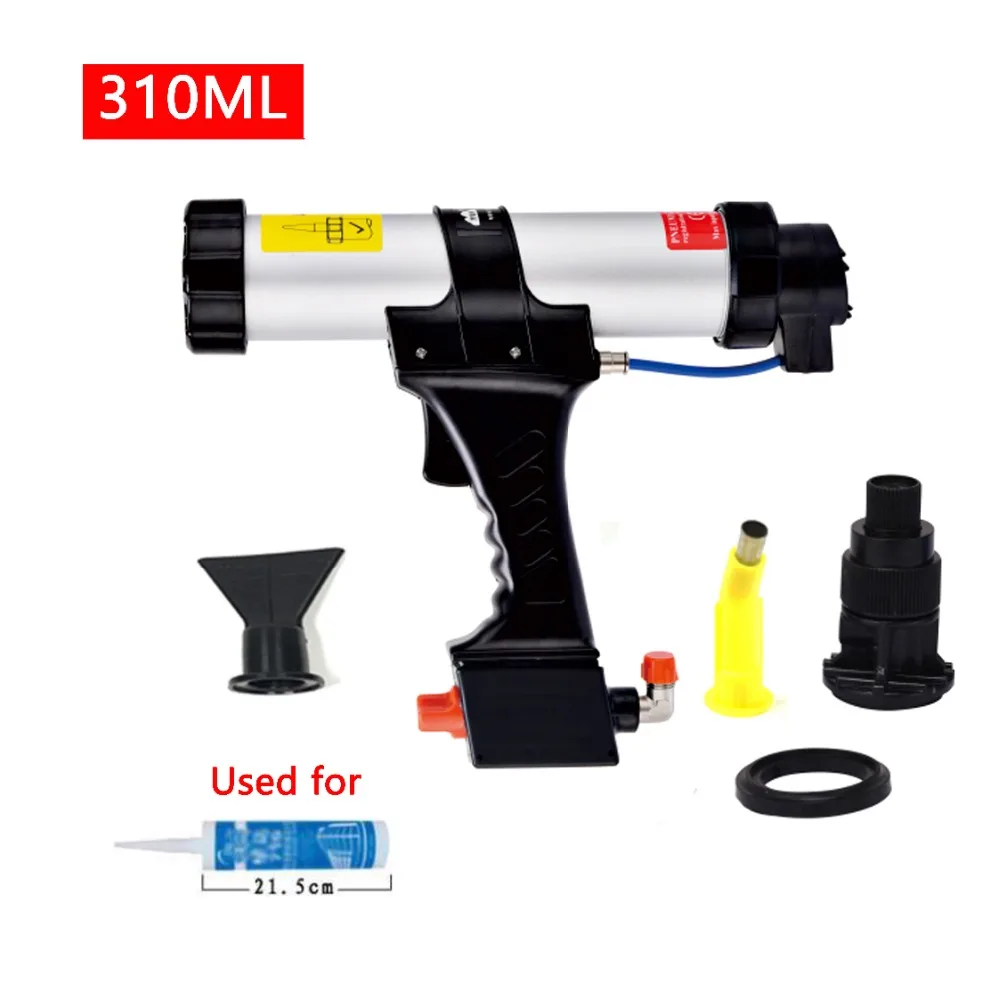 

ZQXYSJ New arrival 310ml Cartridge Gun Air Caulking Gun Pneumatic Sealant with the rapid Regulating valve for paint & decorating
