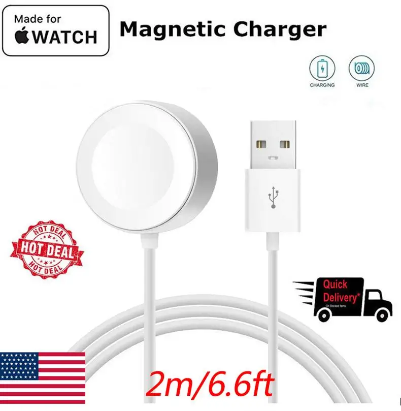 

US 2m Magnetic Charging Cable For Apple Watch/iWatch 1/2/3/4 Wireless Charger