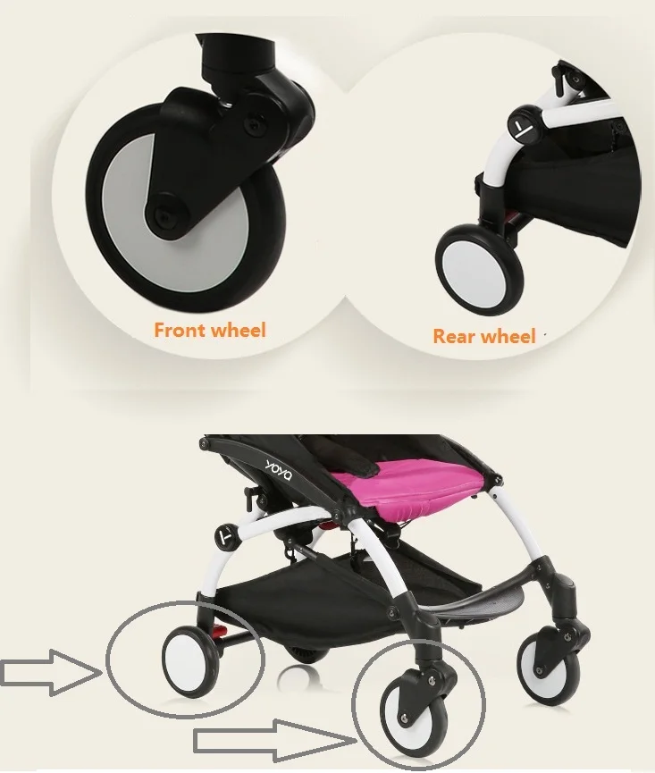 

New Stroller Accessories front and rear wheel for Babyzenes Yoyo Yoya YuYu Infant Carriage baby Pram