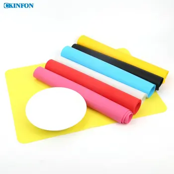 

500Pcs/Lot 40 * 30 * 0.06cm Thickened Placemat Children Silicone Western Cuisine Pad Insulated Silicone Baking Mat A-37