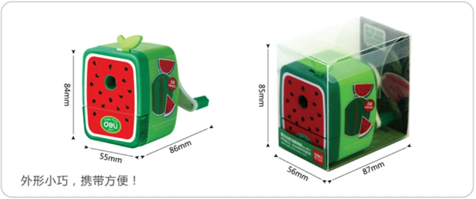 Премиум прекрасный фруктовый механические точилка для карандашей милый руководство точилка для детей высокого качества канцелярские гастроном 0671