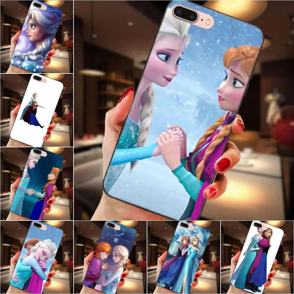 Стильный Эльза и Анна бант из ленты TPU чехол для Huawei Honor 5A 6A 6C 7A 7C 7X 8A 8C 8X9 10 P8 P9 P10 P20 P30
