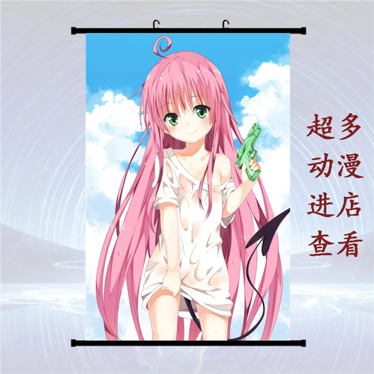 Японское аниме To Love Ru Nano Asta Deviluke & Momo Belia Lala домашний декор Стена Свиток