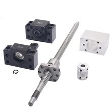 SFU1204 set:SFU1204 rolled ball screw C7 with end machined + 1204 ball nut + nut housing+BK/BF10 end support + coupler RM1204