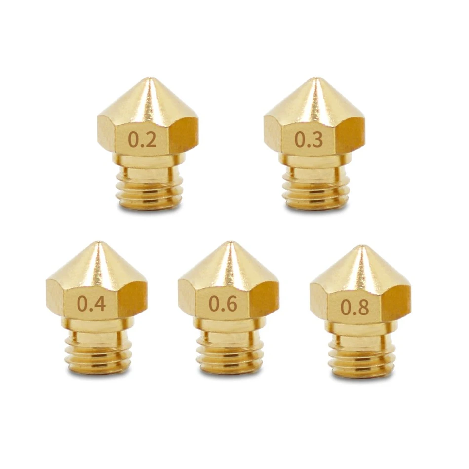 MK10 Extruder Nozzle for 3D Printer Makerbot 2 0.2mm 0.3mm 0.4mm 0.6mm 0.8mm MK10 Extruder Nozzle for 3D Printer