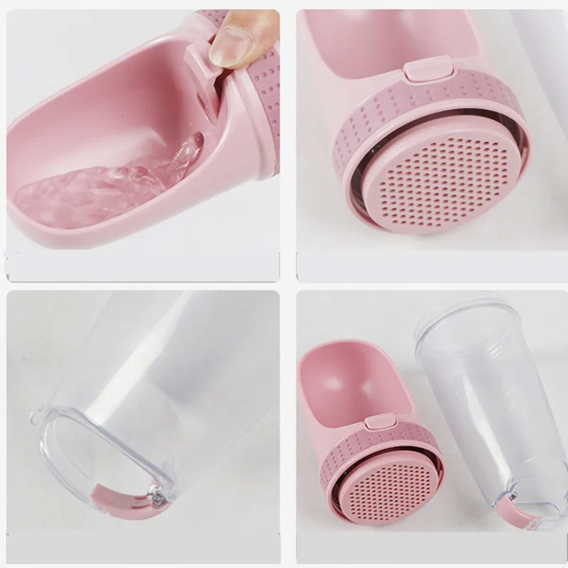 Dog Water Bottle for Walking Portable Water Bottle with Bowl Dispenser Travel Drinking Feeder for Dog & Cat sport MayT4  (9)