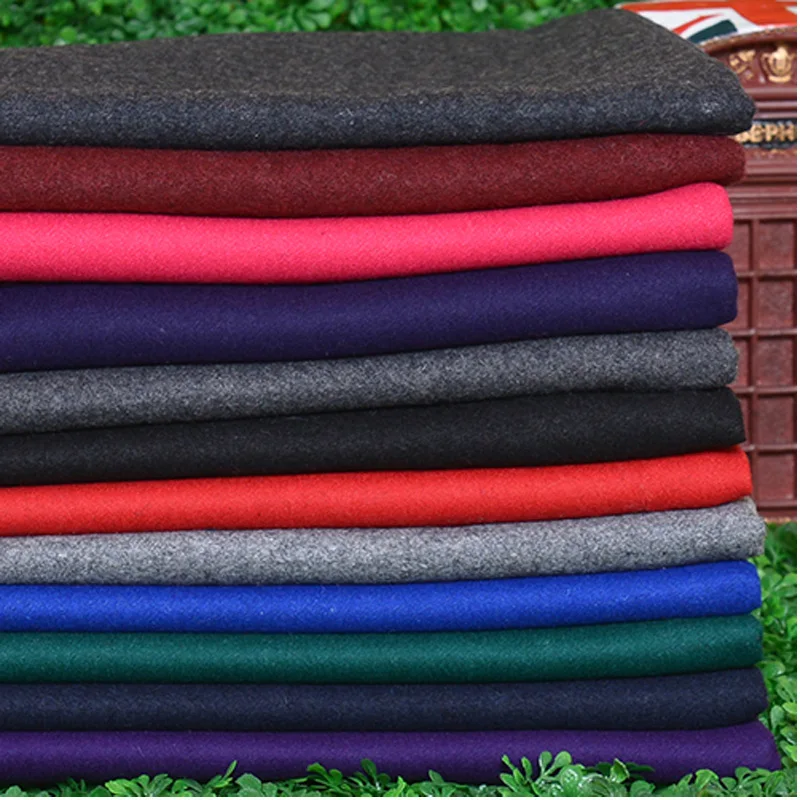 55 wool and 45 linen fabric DIY winter warm coat ,pants width 1.5m*length 1m R194in Fabric