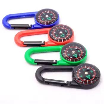 

Sturdy Plastic Compass Keychain Waterproof Pocket Size Key Ring Decor Outdoor Camping Gear Adventure Survival Accessory