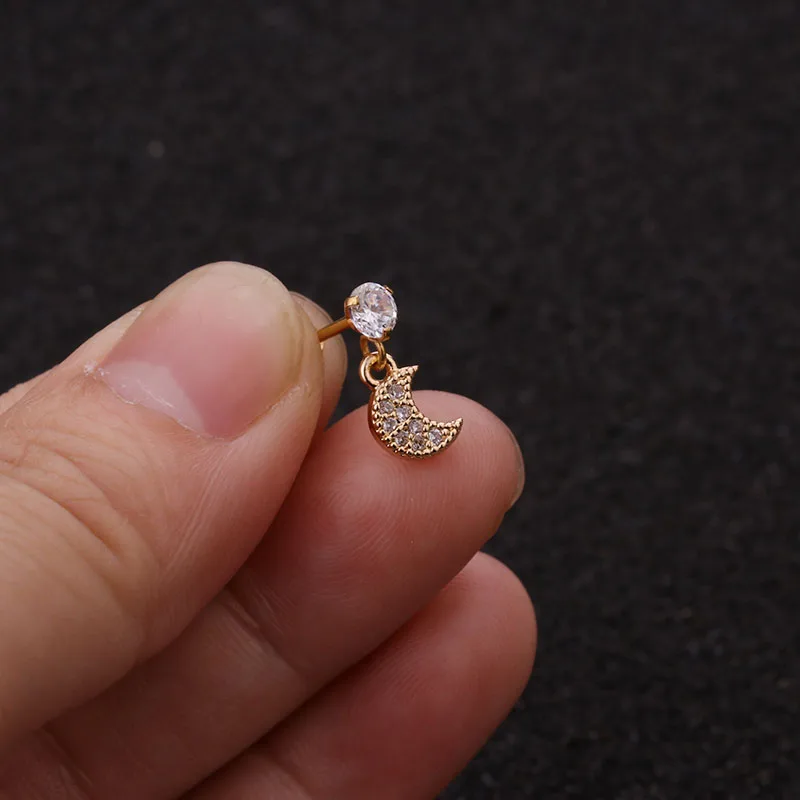 Серьги подвески Sellsets с фианитами Ювелирные Украшения для Пирсинга Ушей подвеска