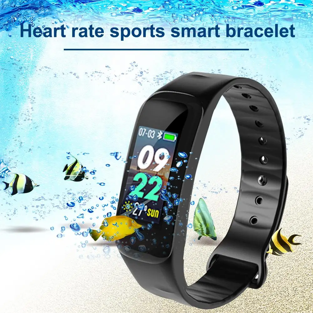 

C1Pro Smart Bracelet Color Screen Blood Pressure Fitness Training Heart Rate Monitoring Sports Bracelet For Android IOS