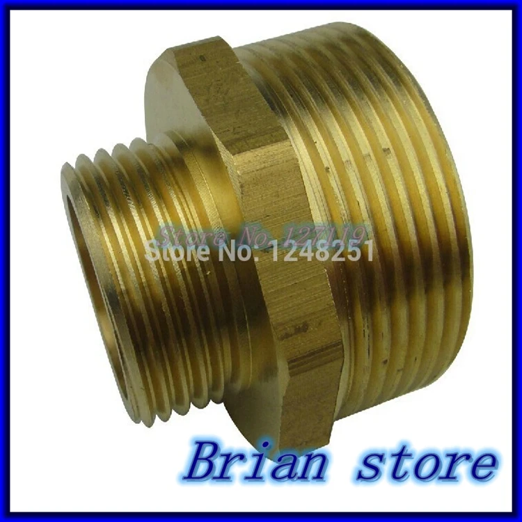 11/2"x 1" Inch BSP Male Length 40mm Connection Hex Brass Pipe Adapter