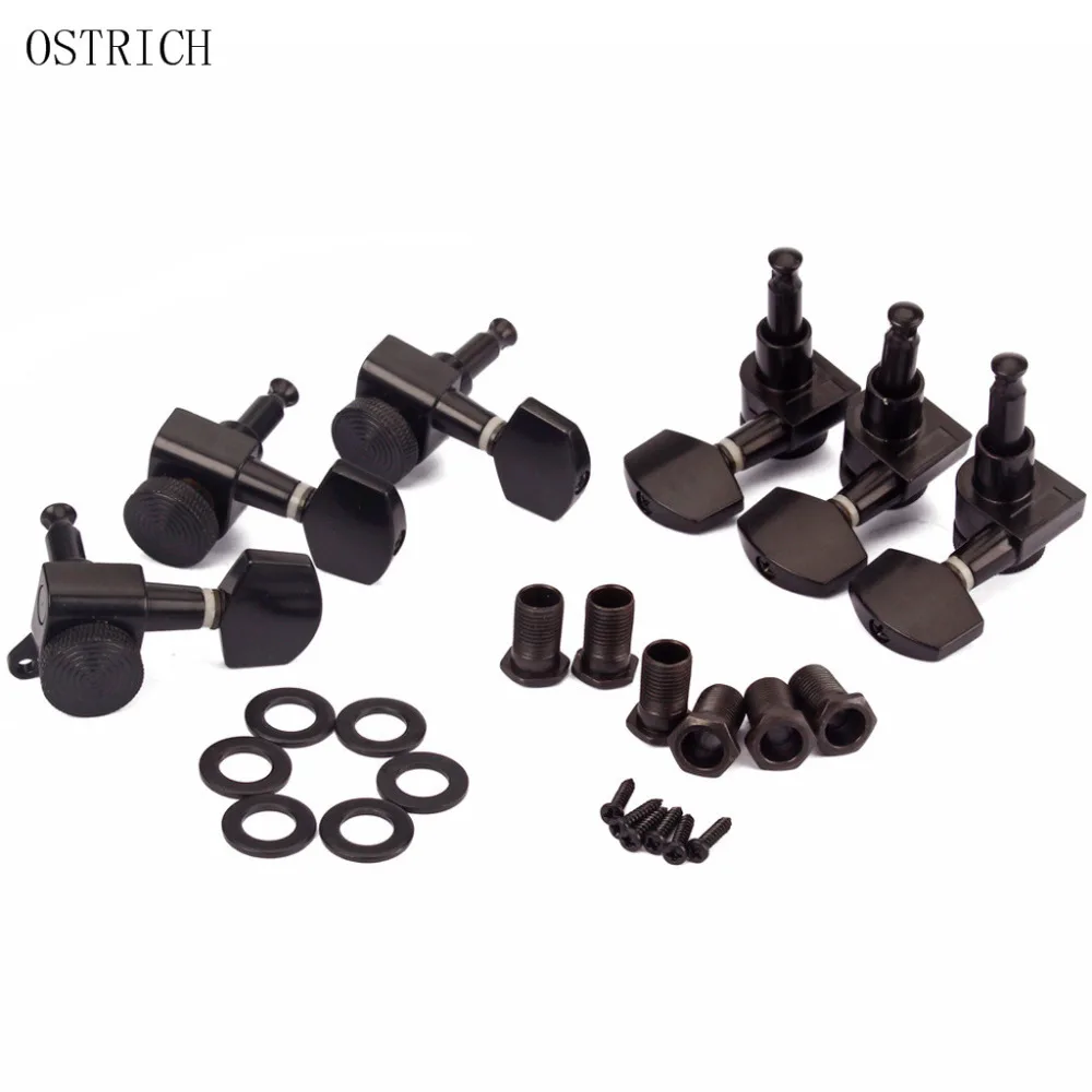 

New 3L3R Lock Threads Tuning Pegs Tuners Machine Heads Black High Qulity