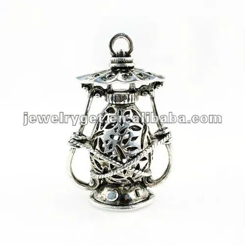 

Vintage silver Oil-lamp Pendant Accessories for DIY necklace Fashion Metal Charms P403