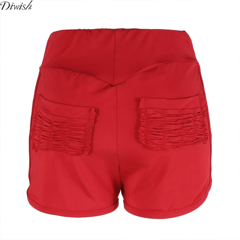 

Diwish New Arrival Solid Polyester Shorts for Women Summer Casual Summer Casual Slim Fit Pleated Shorts Women Lady Sport Shorts