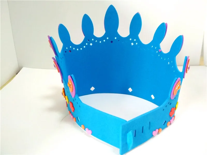 Happyxuan 12 штук в упаковке, детское украшение «сделай сам» короны, для празднования дня рождения шляпа ручной работы искусство и ремесло детская предметы для вечеринки принцессы развивающая игрушка