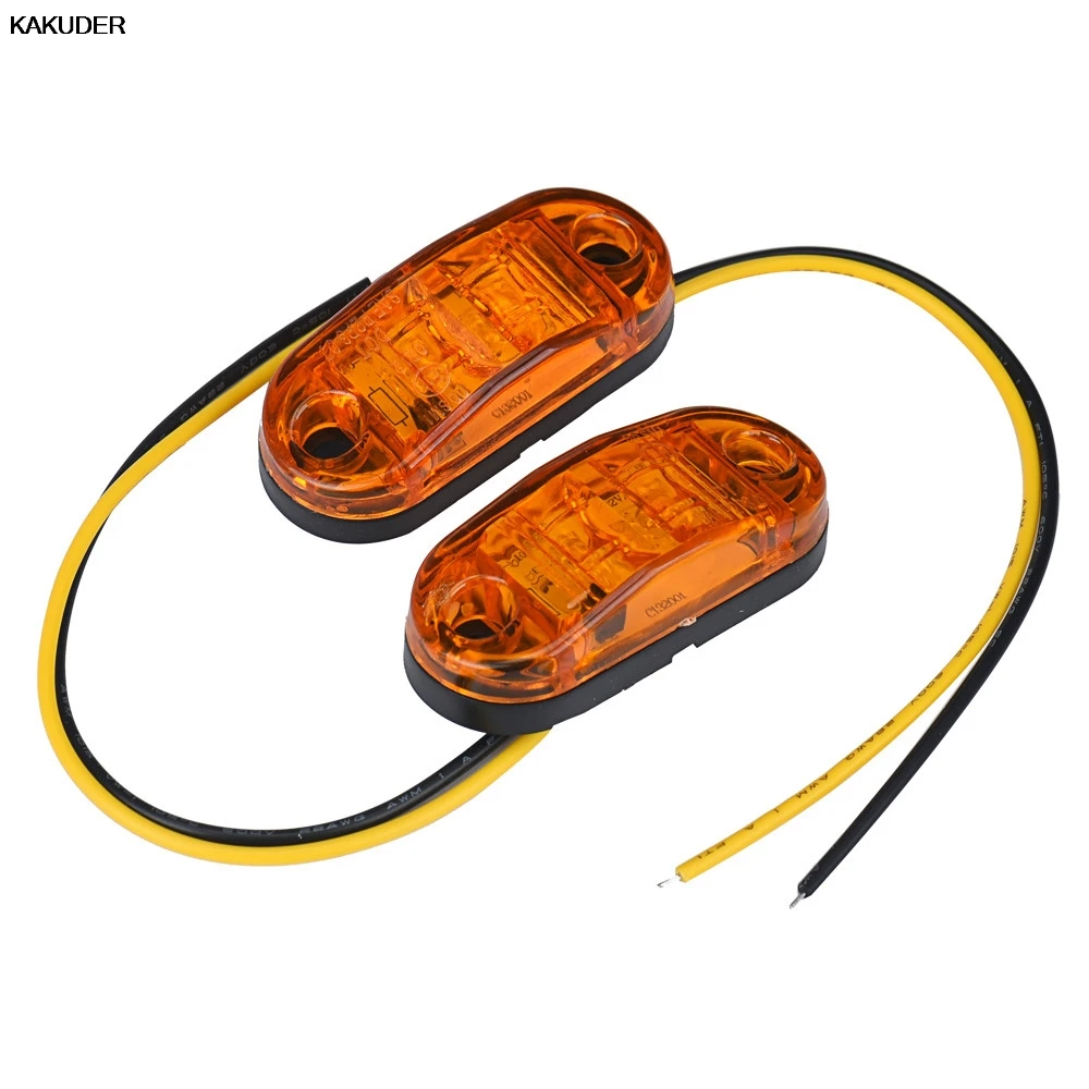 2 x 24v 12v led marker lights Tow Truck Side Marker Light LED