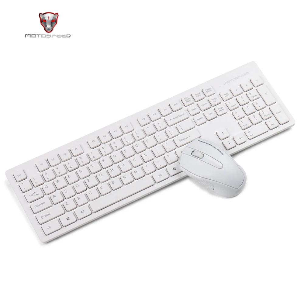Official Motospeed G4000 2 4G Беспроводная клавиатура и мышь Combo USB 0 1000DPI Эргономика 104 клавиши