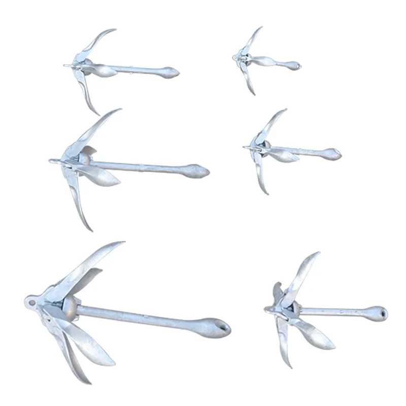 Professional Carbon Steel Folding Anchor for Inflatable Boat Rubber Boats 2.5KG Antirust