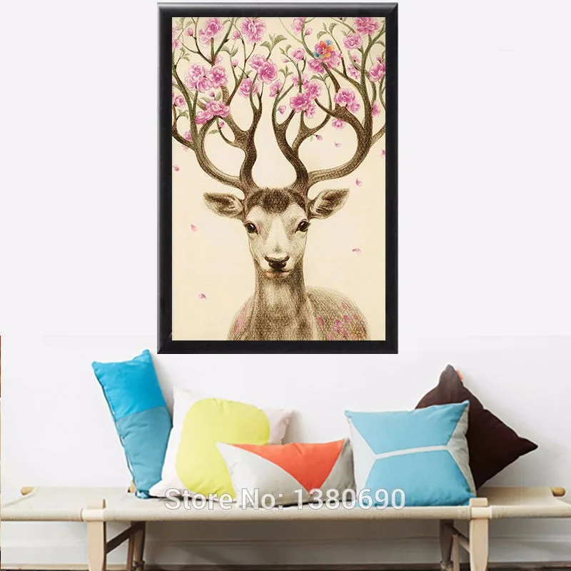 Gazella-Needlework-Diamond-Embroidery-Full-Rhinestone-Diamond-With-Picture-Home-Decor-Mosaic-DIY-Diamond-Painting-No