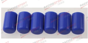 Silicone Blanking Cap 6pcs 16mm Silicone Blanking Cap Intake Vacuum Hose End Bung Plug Silicon Cap
