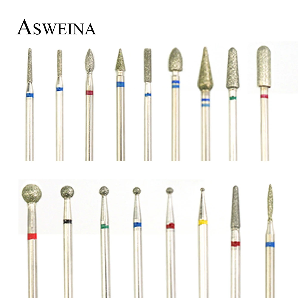 

6pcs Diamond Nail Drill Set Milling Cutter Bits Files Rotary Eletric Burr For Manicure Machine Nail Art Tools Accessories