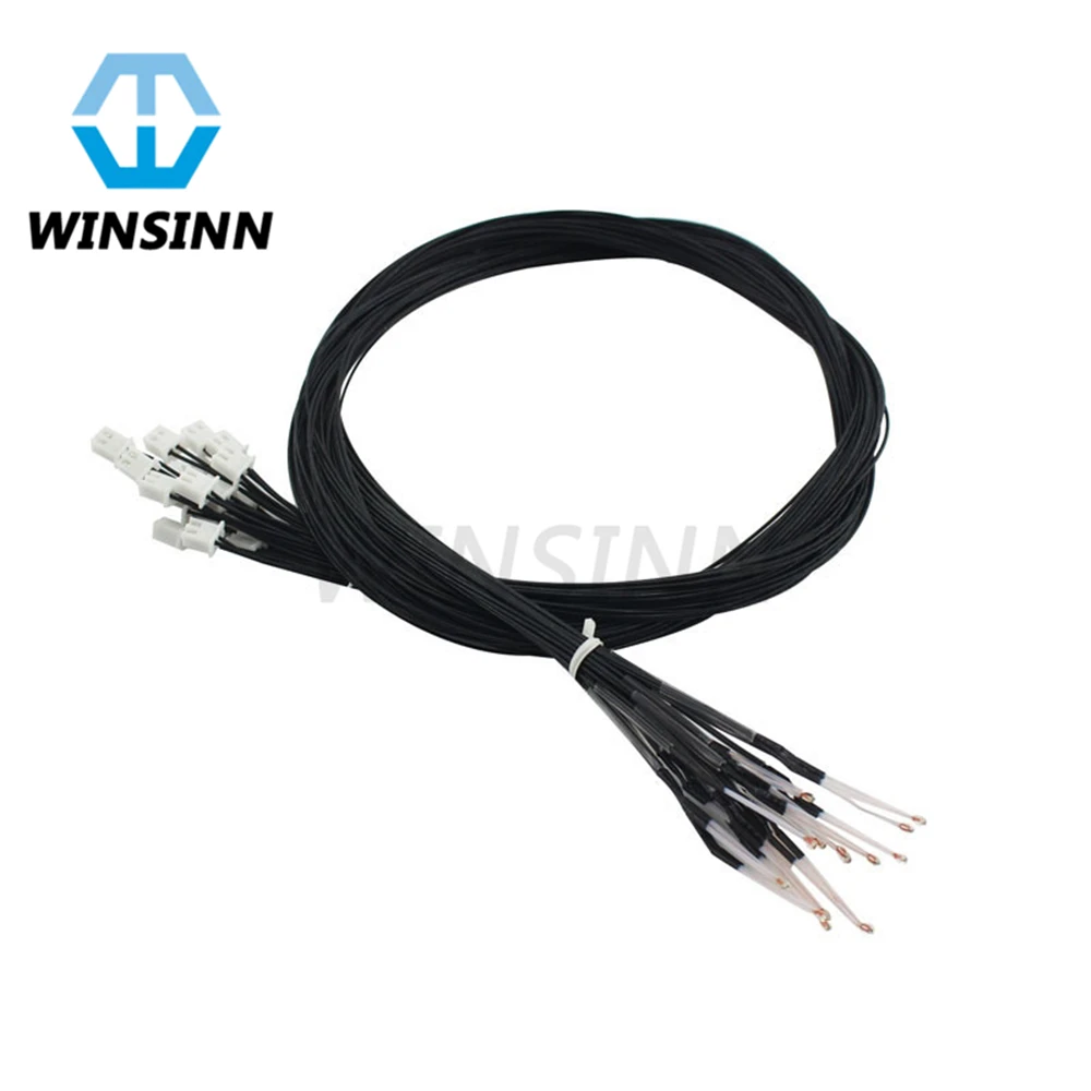 

Black NTC 3950 100K Thermistor with 1M Wiring Female Pin Head for RepRap 3D Printer Extruder Heated Bed Pre-wired Hotend