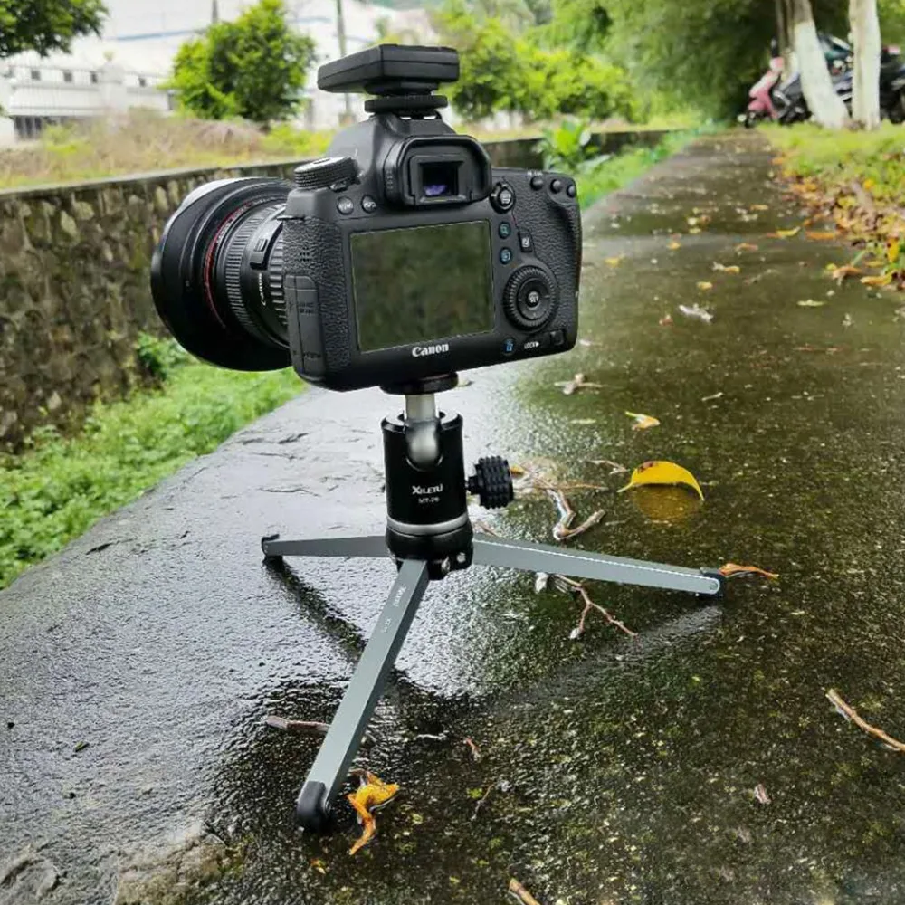 Ceny Ulanzi XILETU MT26 + XT15 Mini metalowy statyw z odpinaną głowicą kulową obrót o 360 stopni, statyw ze stopu aluminium do GoPro DSLR