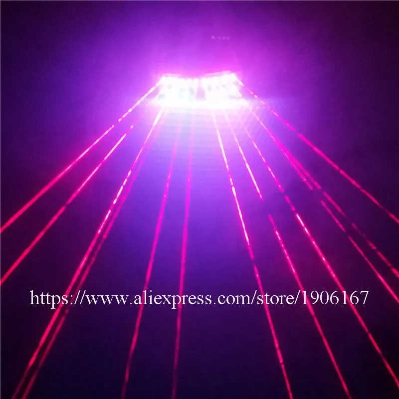Blue led red laser luminous party stage show laserman show glasses04