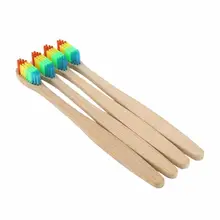 Прочная практичная очистка полости рта мягкая зубная щетка для дома уход за полостью рта бамбуковая Чистка, нейлоновый инструмент