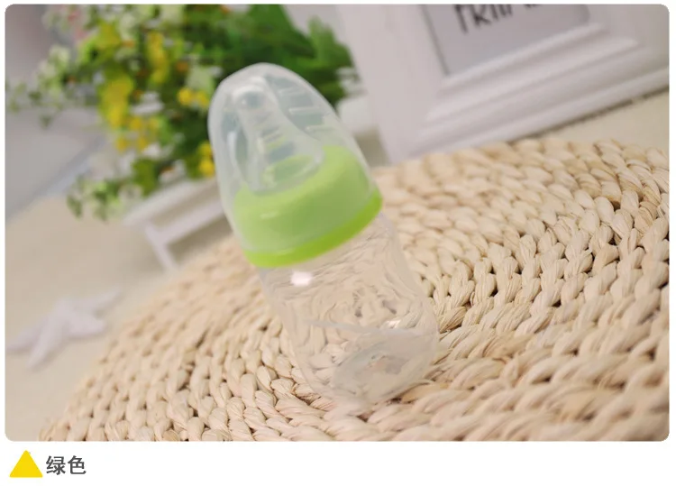 1 Pcs Hot Newborns Baby Bottles Toddlers Drinking Water Feeding Mini PP Bottle Boys&Girls Care Solid Colors Milk 60 ML Bottles