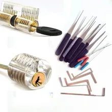 Слесарный ключ инструменты удалить инструменты 5 Pin, 7 Pin прозрачный замок, слесарный Тренировочный Набор