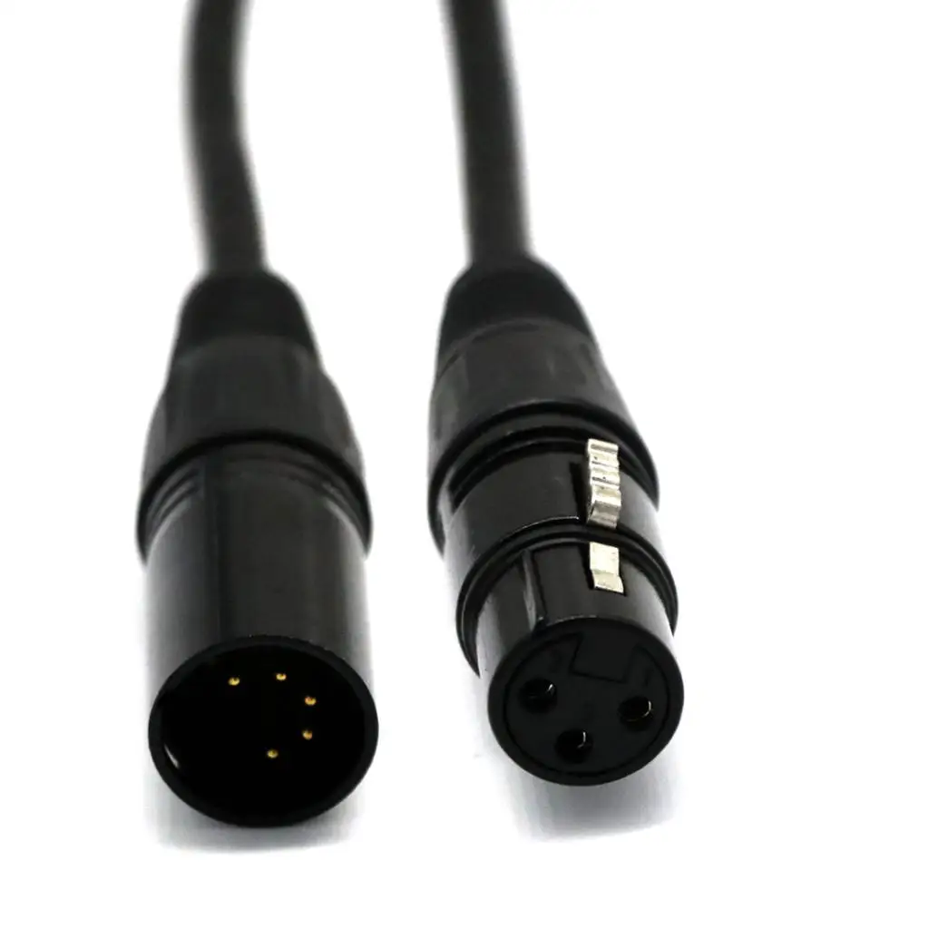 5-контактный разъем для 3-контактный разъем XLR Сделано в Китае поворот DMX кабель переходника "сделай сам"