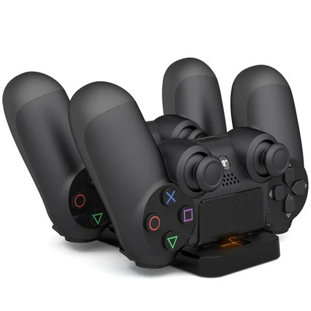 Двойная зарядная док станция USB подставка для PS4 PlayStation 4 игровой контроллер